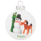Gumby and Pokey Building a Snowman Glass Ornament Limited Edition